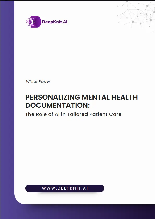 Personalizing Mental Health Documentation: The Role of AI in Tailored Patient Care