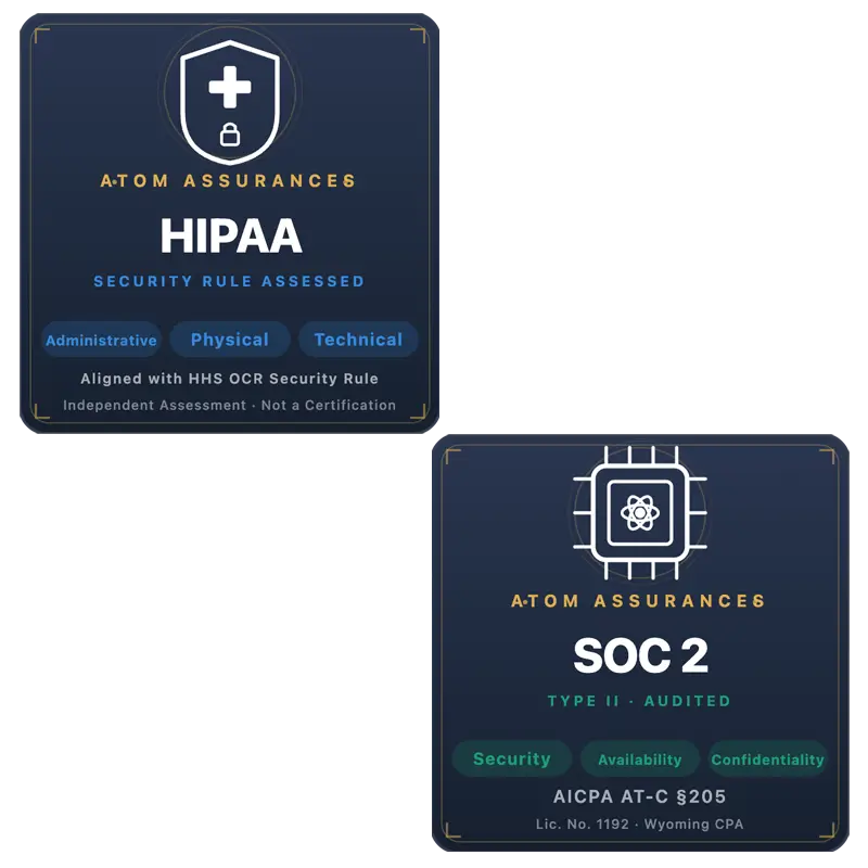 HIPAA-aligned workflows and SOC 2 Type II standards